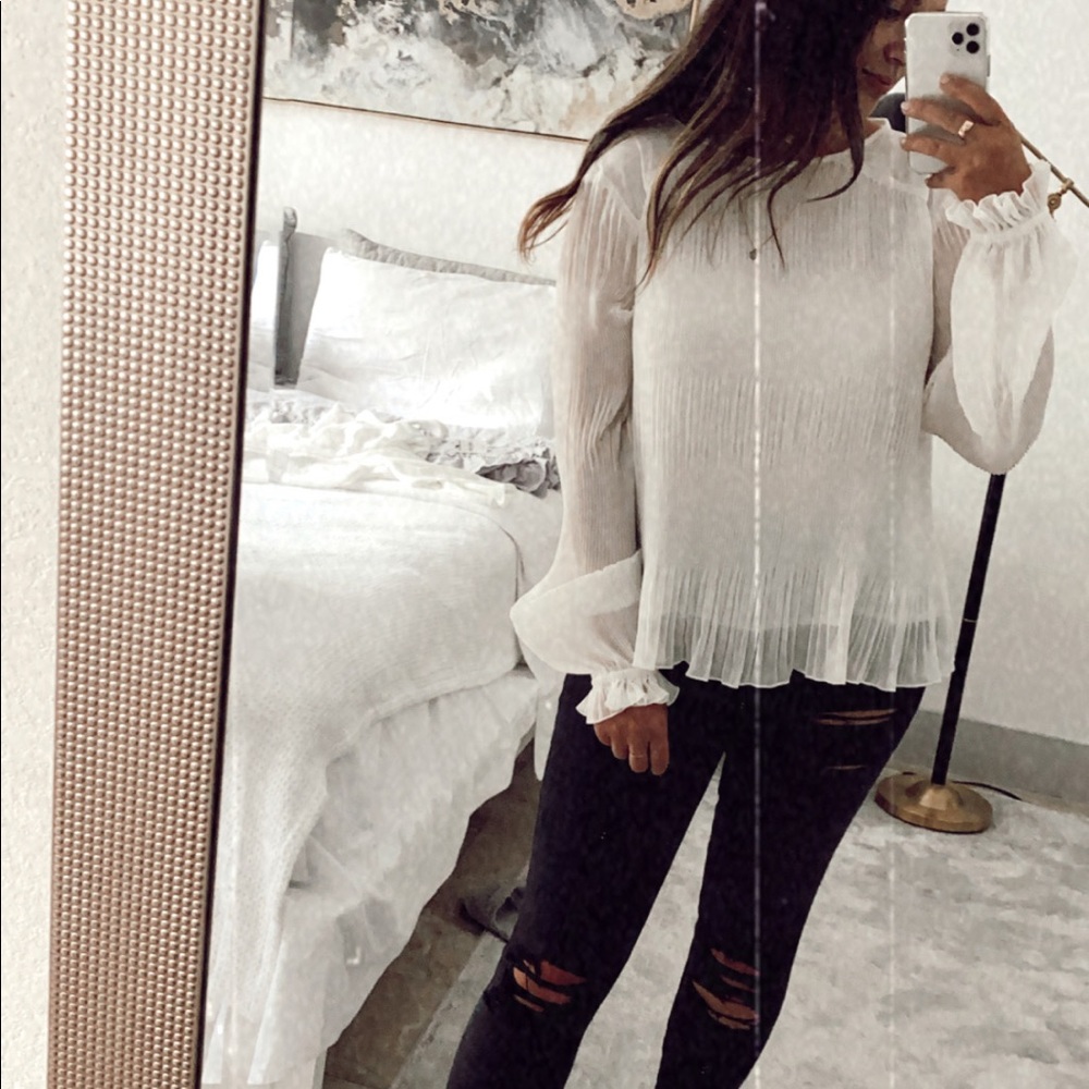 White / cream express shirt - Picture 9 of 10
